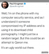 保罗·沐鸣开户测速克鲁格曼的互联网日真是糟糕透了