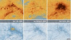 在中国，冠状病毒与二氧化氮含量骤降相吻合